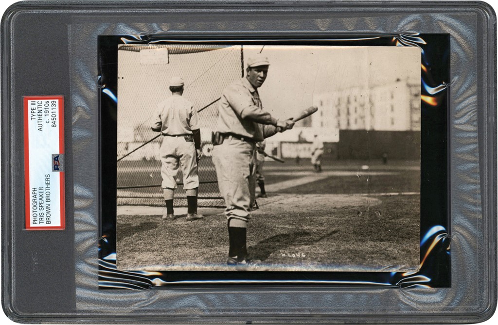 The Brown Brothers Collection - Circa 1912 Tris Speaker Photograph (PSA Type III)