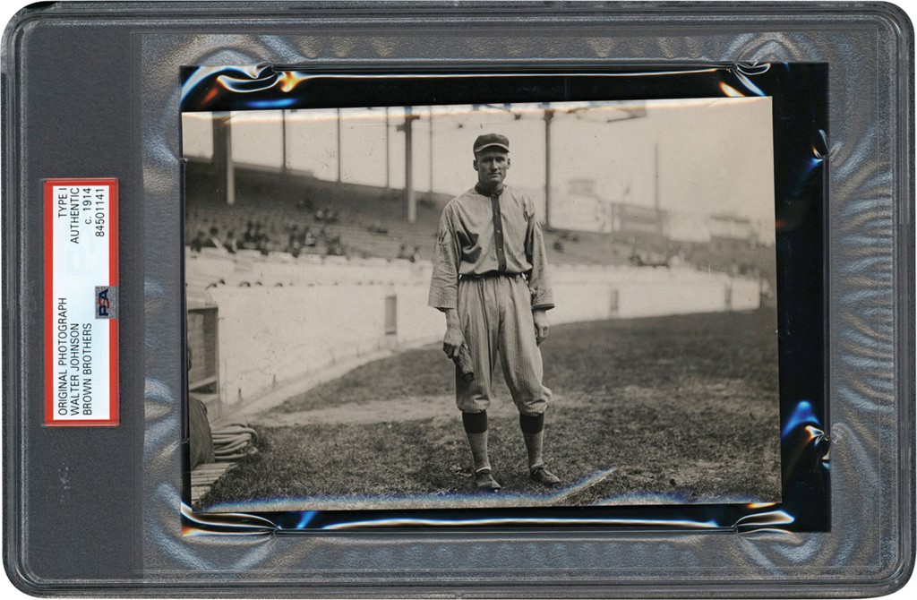The Brown Brothers Collection - Circa 1914 Walter Johnson Photograph (PSA Type I)