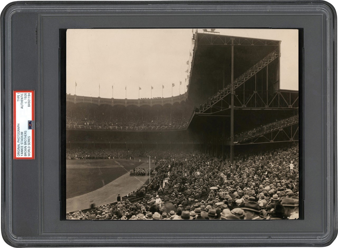 The Brown Brothers Collection - 1926 World Series Game 1 at Yankee Stadium Photograph (PSA Type I)