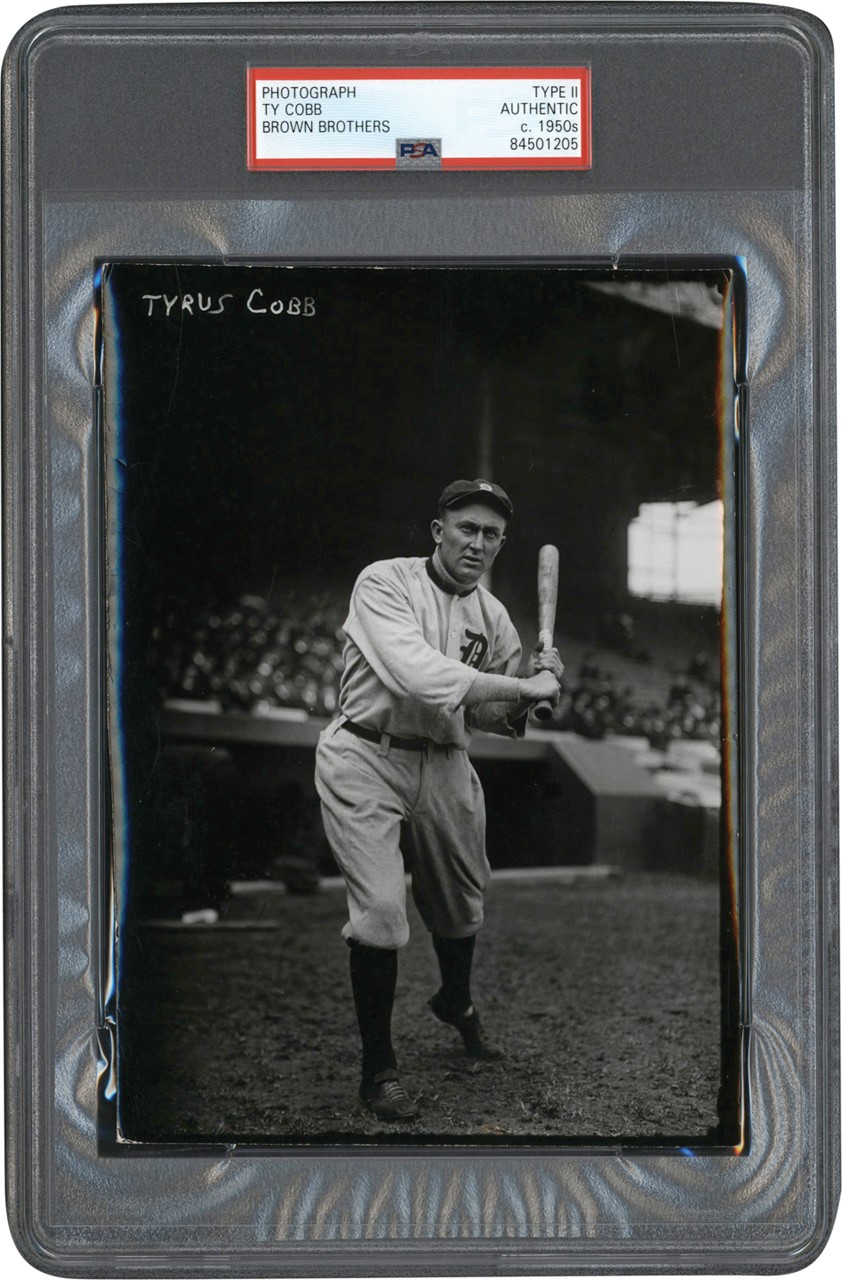 The Brown Brothers Collection - Circa 1914 Ty Cobb Photograph (PSA Type II)