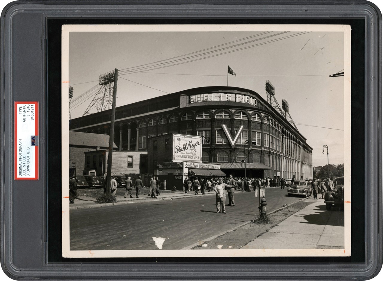 The Brown Brothers Collection - 1946 Ebbets Field Exterior Photograph (PSA Type I)
