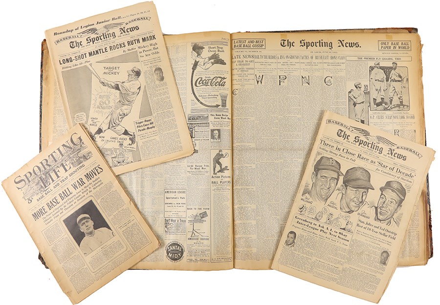 Baseball Memorabilia - 1912-1970 The Sporting News Collection (405 Issues)