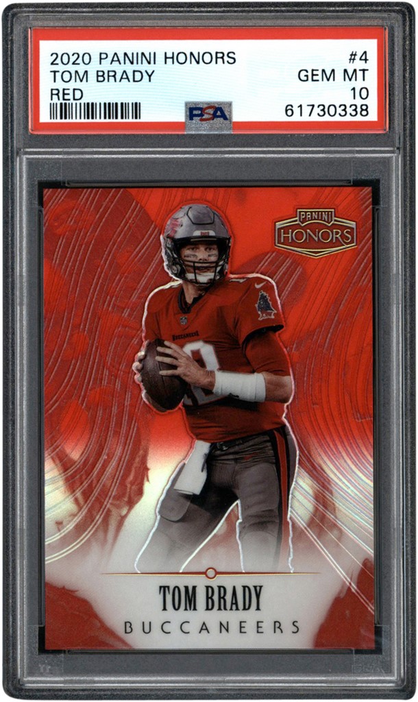 020 Panini Honors Red #4 Tom Brady 07/10 PSA GEM MINT 10 (Pop 2)