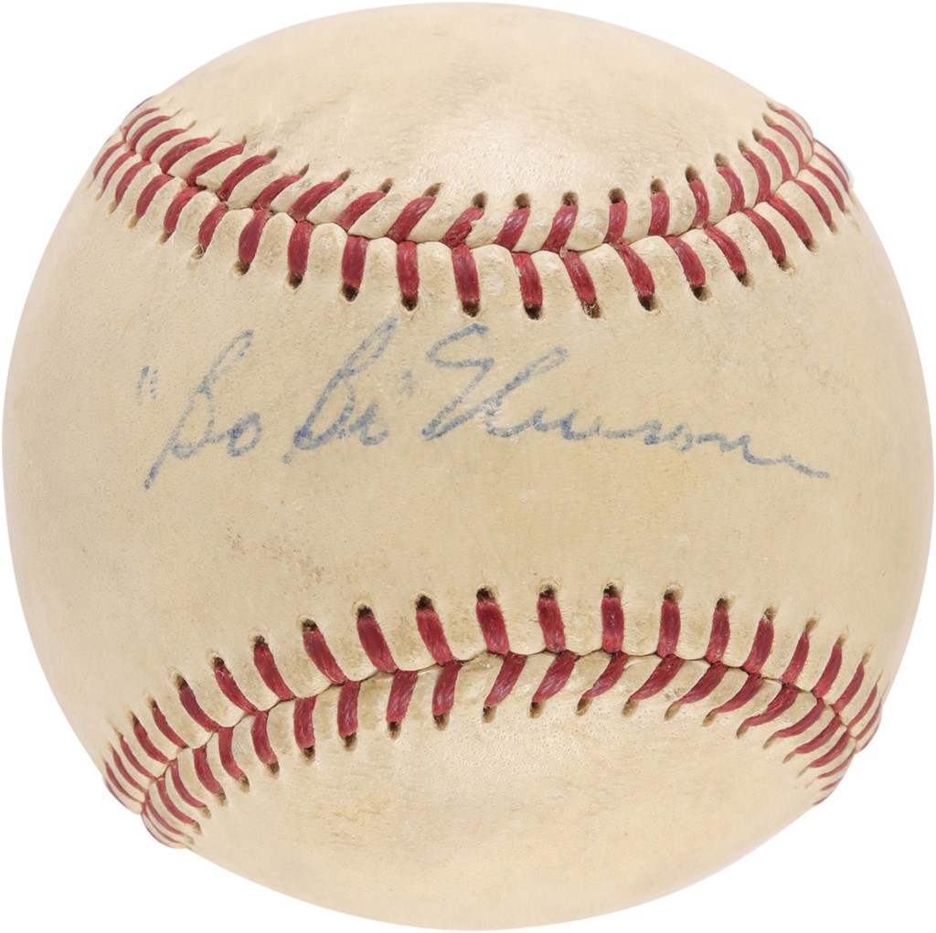 - Rare Bobo Newsom Single-Signed Baseball (PSA)