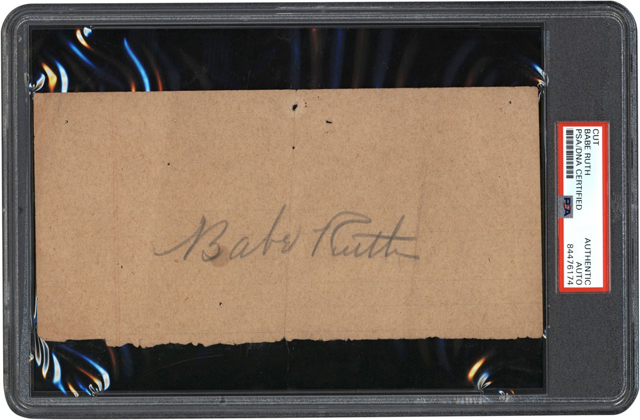 - Babe Ruth Cut Signature (PSA)
