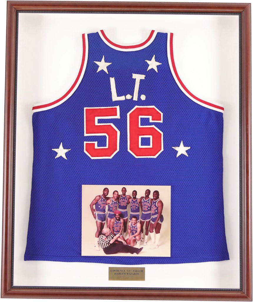 - 1983-85 Lawrence "LT" Taylor Harlem Wizards Game Worn Jersey