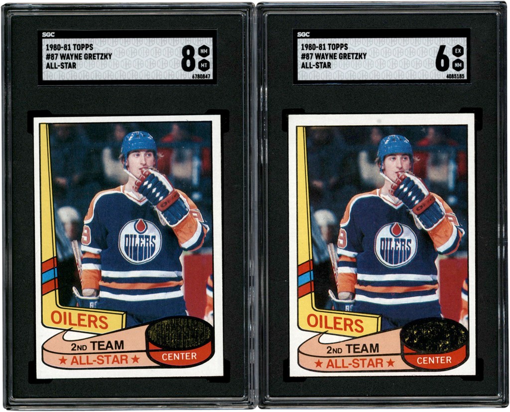 Hockey Cards - 1980-81 Topps #87 Wayne Gretzky All-Star SGC Graded Duo