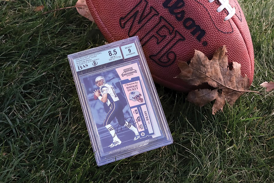 - 000 Playoff Contenders Championship Ticket #144 Tom Brady Rookie Autograph 99/100 BGS NM-MT+ 8.5 - Auto 9