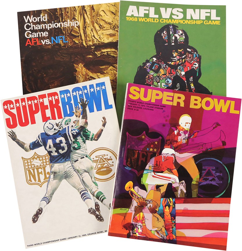 - Complete Run of Super Bowl Programs from Super Bowl I to Super Bowl 50