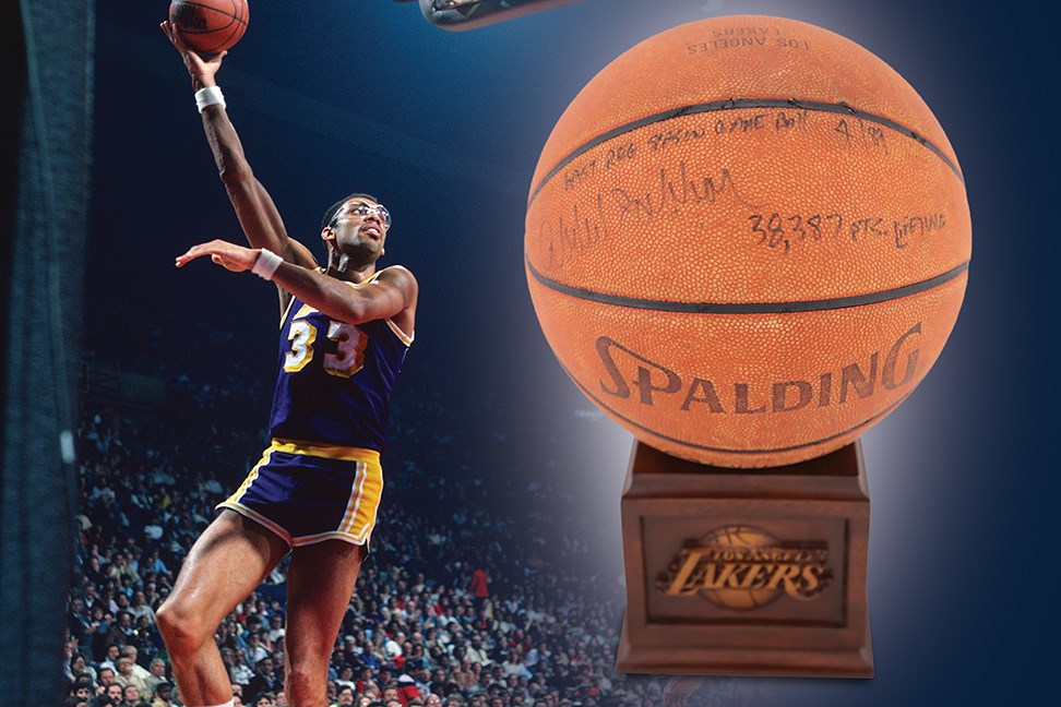 areem Abdul-Jabbar Record Setting 38,387th NBA Point Basketball (Abdul-Jabbar Letter)
