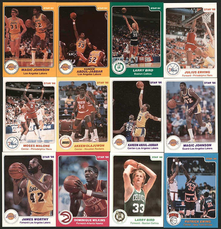 - 983-1986 Star Basketball Card Collection w/HOFers and Rookies (550+)