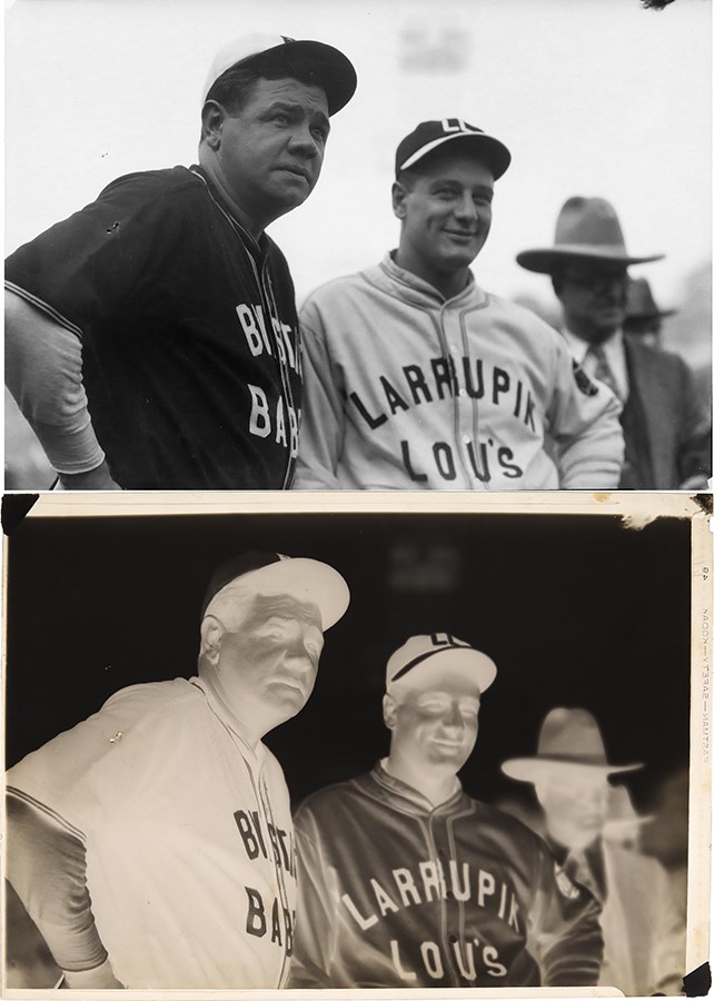 The Brown Brothers Collection - 1928 Babe Ruth and Lou Gehrig Barnstorming Tour Original Film Negative