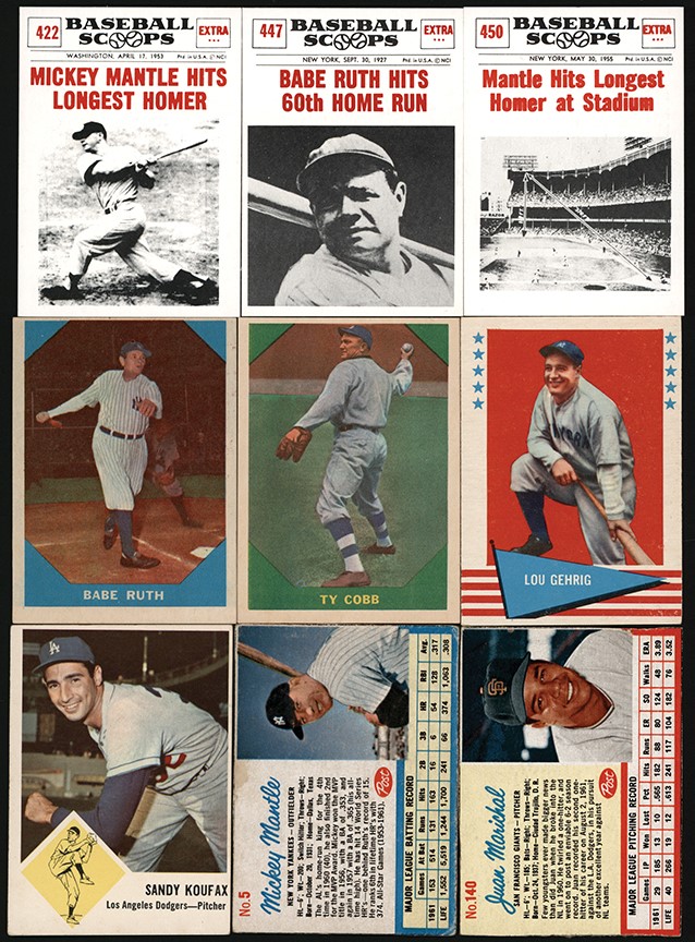 - 1952-1972 Topps, Fleer, & Oddball Baseball Set Collection (25)