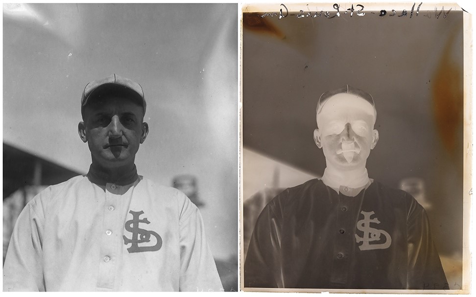 The Brown Brothers Collection - Bobby Wallace Original Glass Plate Negative
