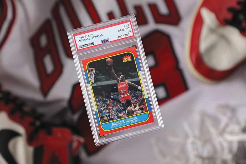 86 Fleer #87 Michael Jordan Rookie Card PSA GEM MT 10