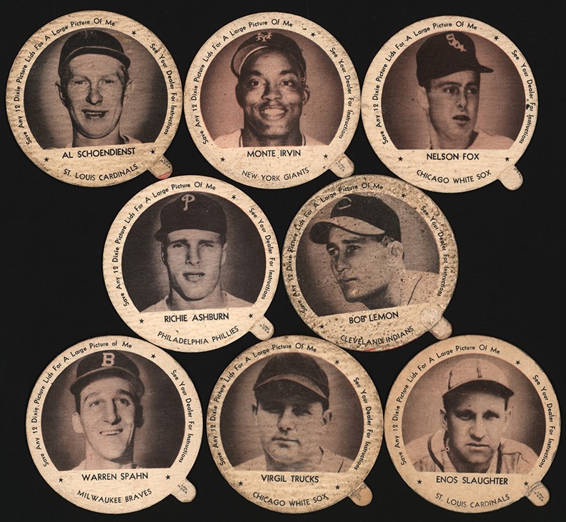 - 1953 Dixie Lids Baseball Complete Set without Variations (24)