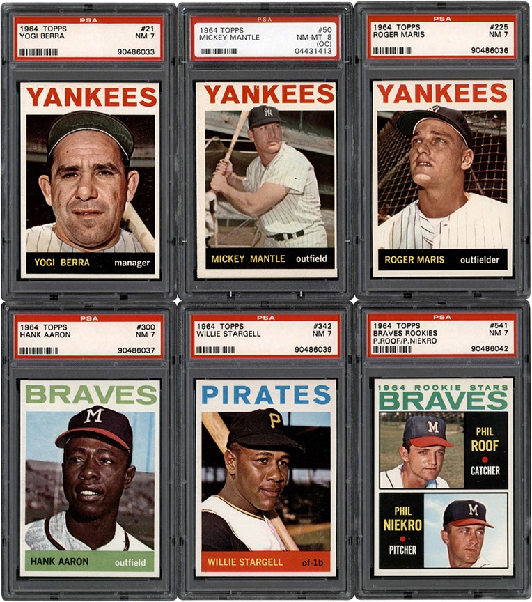 - 1964 Topps Baseball Complete Set (587) w/PSA