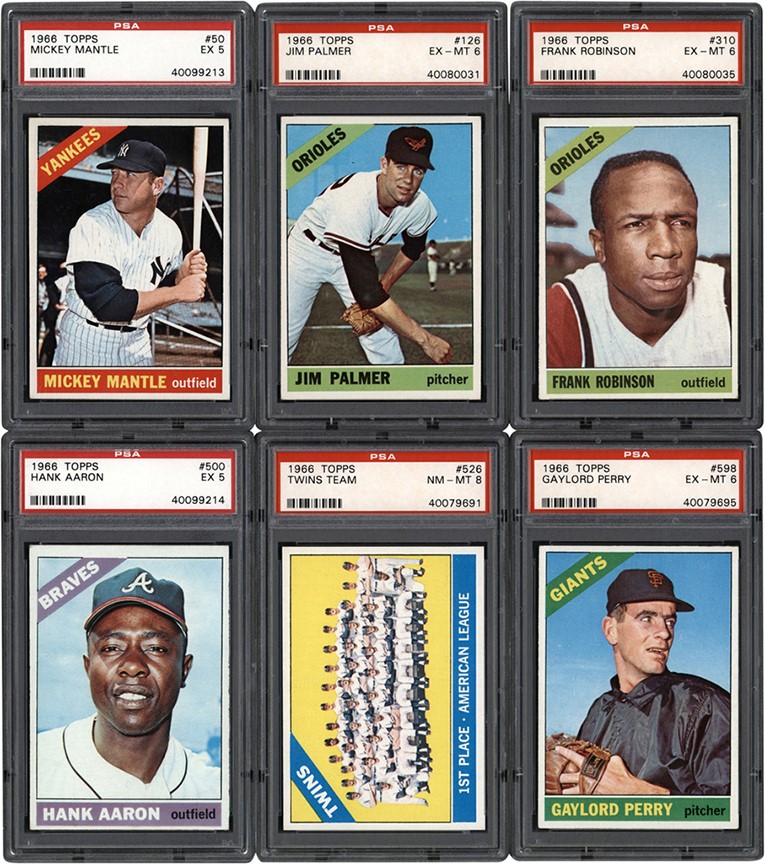 - 1966 Topps Baseball Complete Set (598) w/PSA