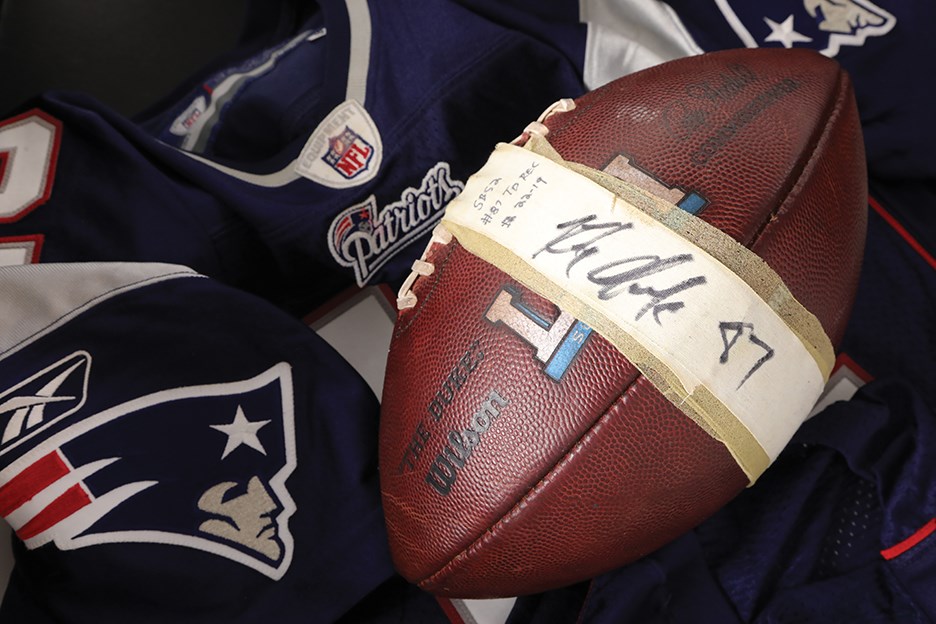 uper Bowl LII Brady to Gronk Touchdown Ball from Brady's Record-Setting Game