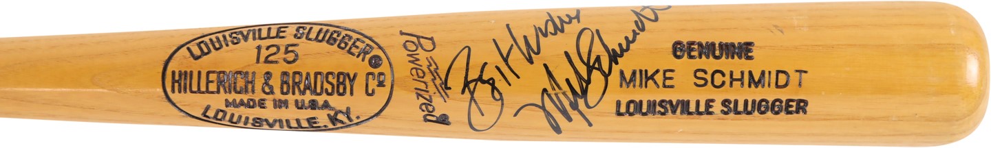 - 1973-75 Mike Schmidt Philadelphia Phillies Rookie Era Signed Professional Model Bat (PSA)