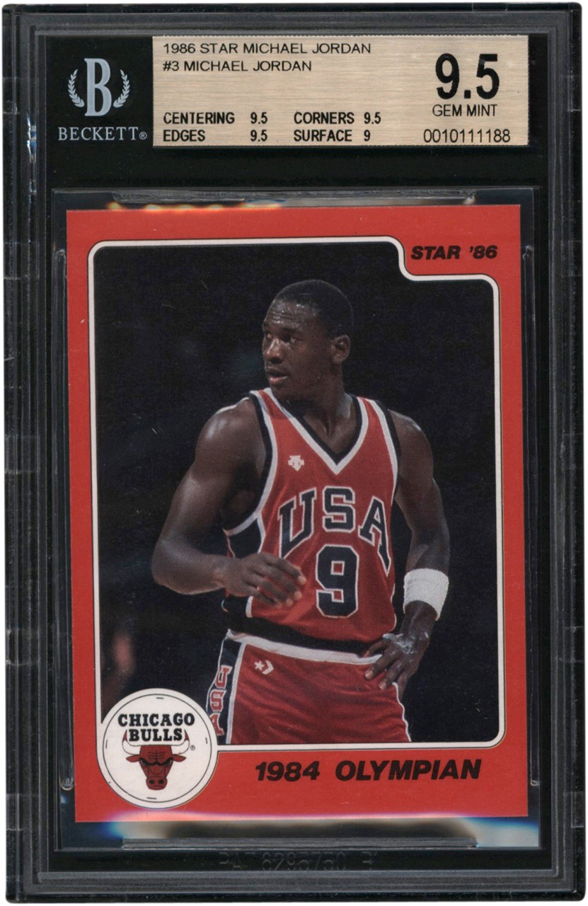 Basketball Cards - 1986 Star Michael Jordan #3 Michael Jordan BGS GEM MINT 9.5