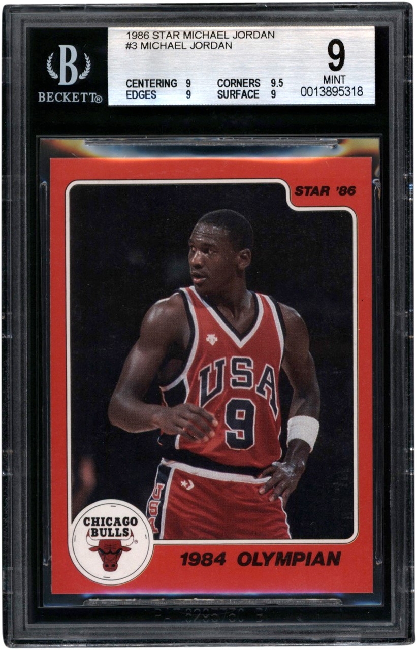 Basketball Cards - 1986 Star #3 Michael Jordan BGS MINT 9