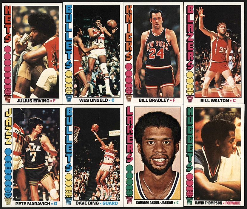 Basketball Cards - 1976-1977 Topps Basketball Near Complete Set (143/144)