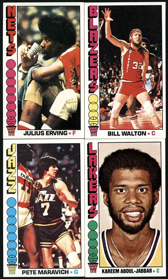 Basketball Cards - 1975-76 Topps Basketball Near Complete Set (143/144)