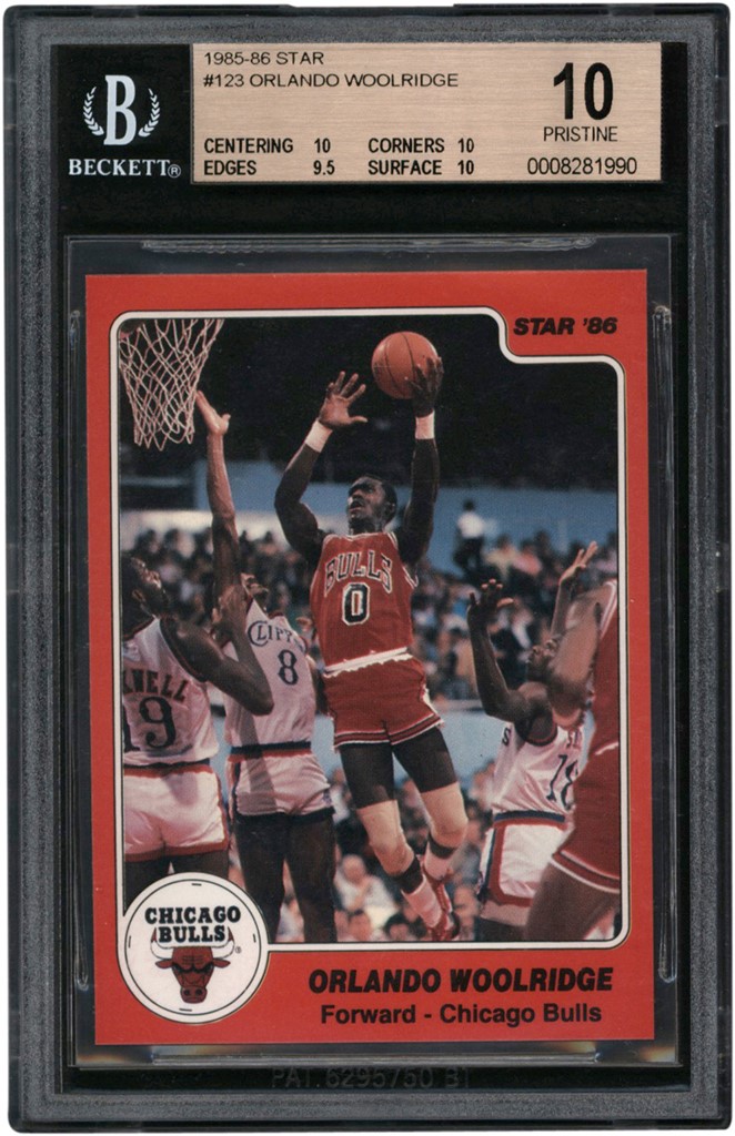 - 1985-86 Star Basketball #123 Orlando Woolridge BGS PRISTINE 10 (Pop 1 of 1 - Highest Graded)