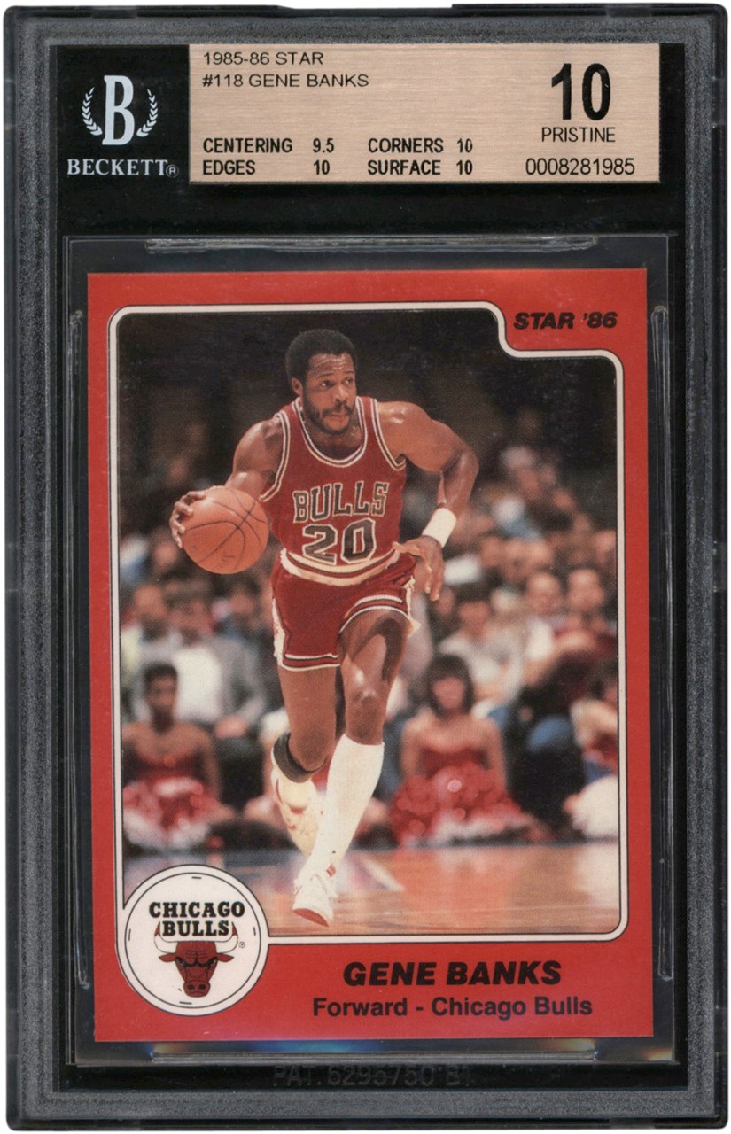 - 1985-86 Star Basketball #118 Gene Banks BGS PRISTINE 10 (Pop 1 of 1 - Highest Graded)