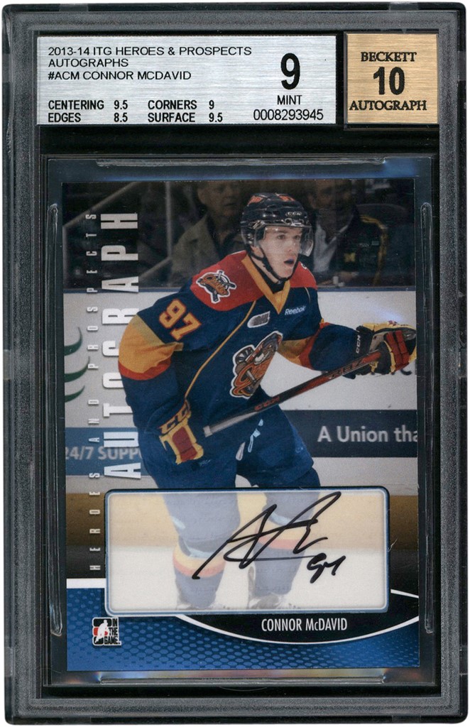 Modern Sports Cards - 2012-13 ITG Heroes & Prospects #ACM Connor McDavid Autograph BGS MINT 9 - Auto 10