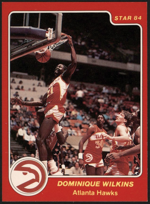 Basketball Cards - 983 Star Basketball #263 Dominque Wilkins Rookie Card
