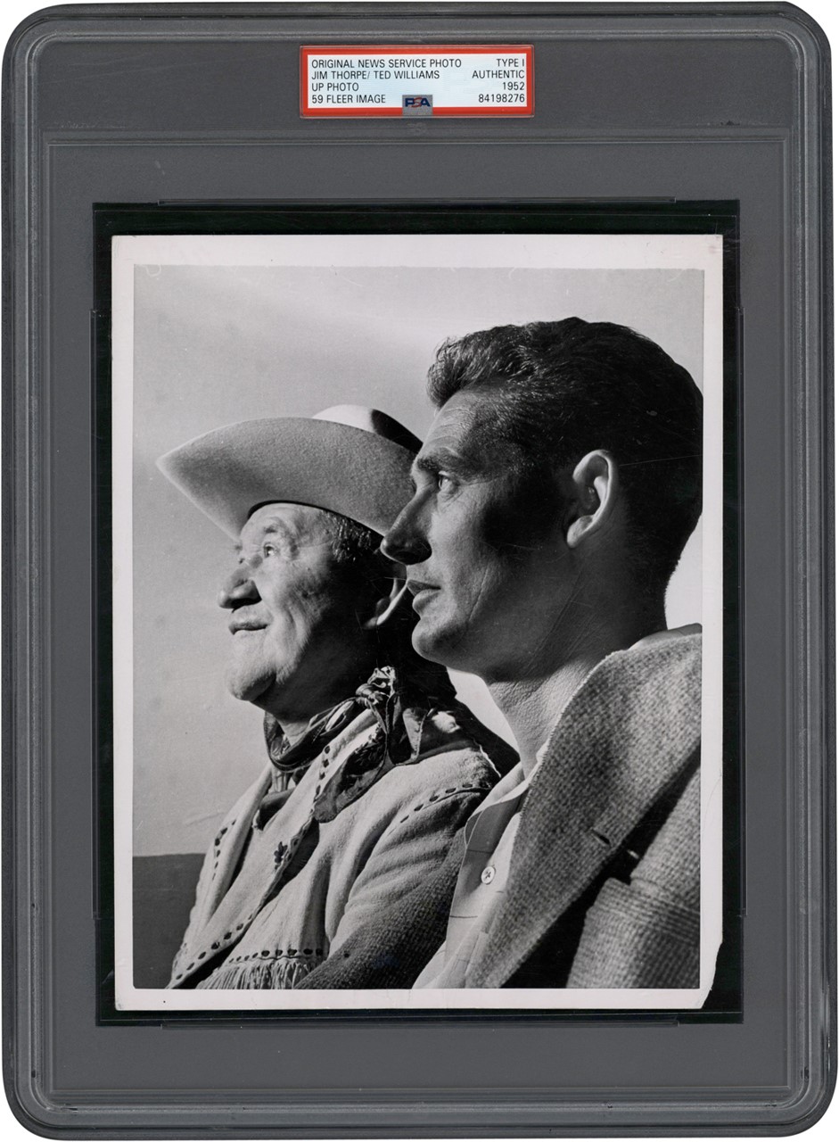 - Jim Thorpe and Ted Williams Photograph (PSA Type I)