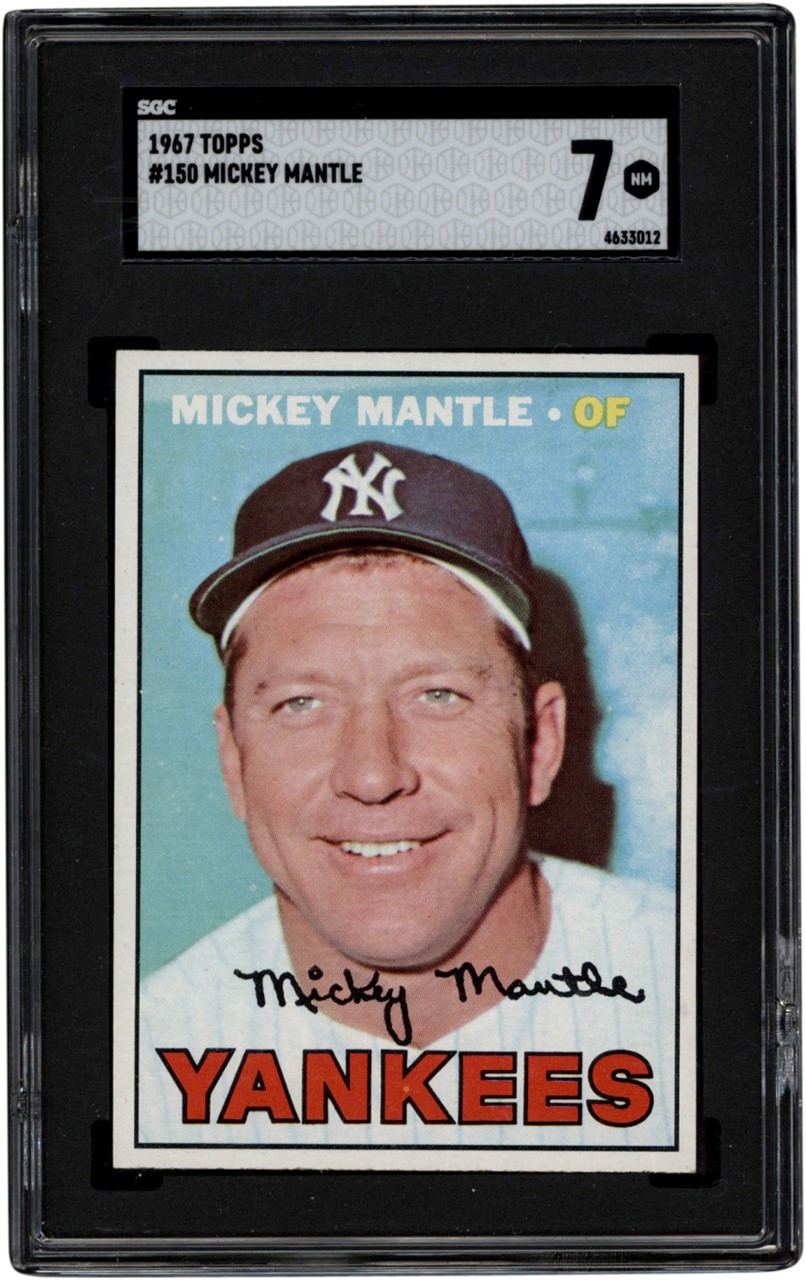 - 1967 Topps Baseball High-Grade Card Collection (201) w/SGC NM 7 Mickey Mantle