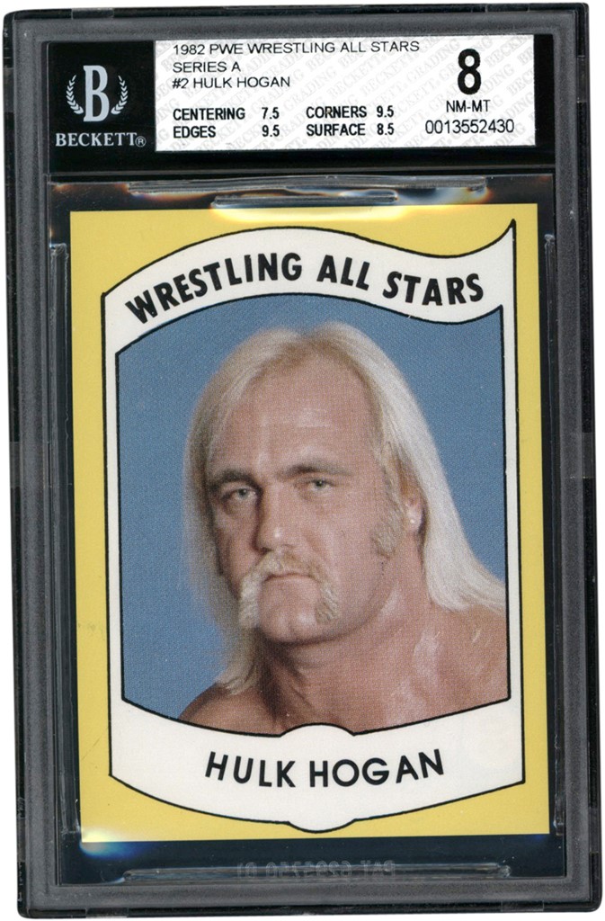 - 1982 PWE Wrestling All Stars Series A #2 Hulk Hogan BGS NM-MT 8