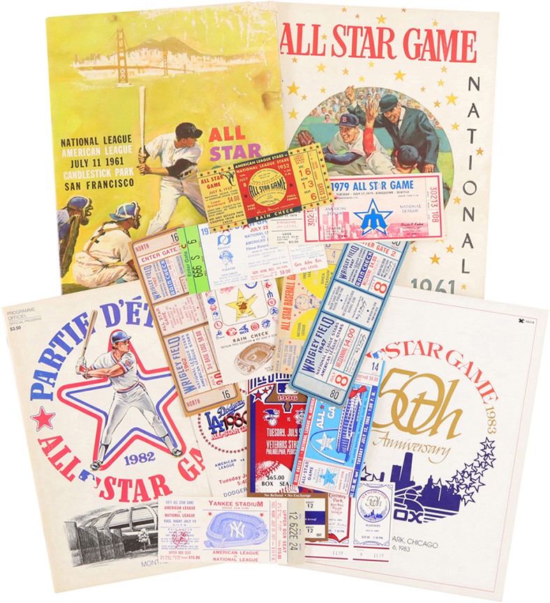 - 1947-2015 All Star Game Ticket and Program Collection (74)
