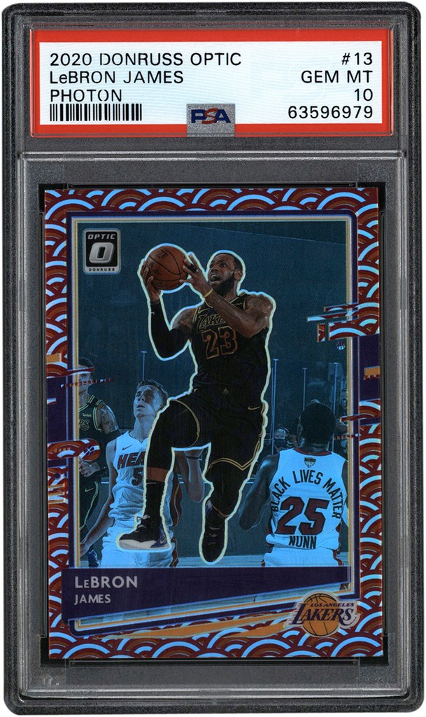 2020 Donruss Optic Photon #13 LeBron James PSA GEM MINT 10 (Pop 3)