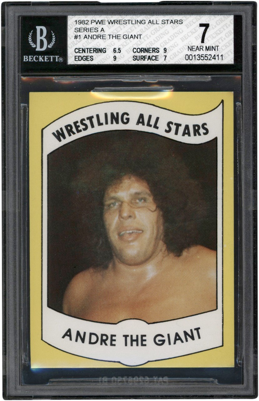 Wrestling - 1982 PWE Wrestling All Stars Series A  #1 Andre The Giant BGS NM 7