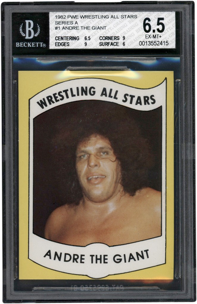 Wrestling - 1982 PWE Wrestling All Stars Series A  #1 Andre The Giant BGS EX-MT+ 6.5