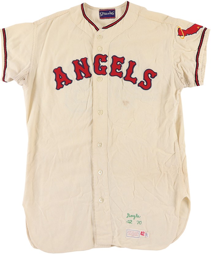 - 1970 Paul Doyle California Angels Game Worn Jersey