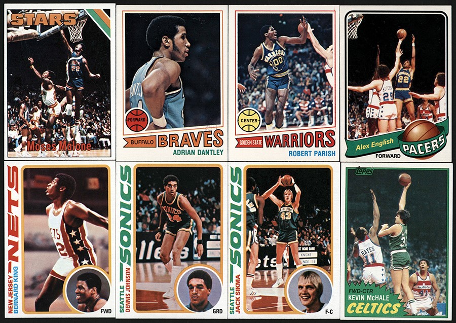 Basketball Cards - 1975-1981 Topps Basketball Complete Sets (5)