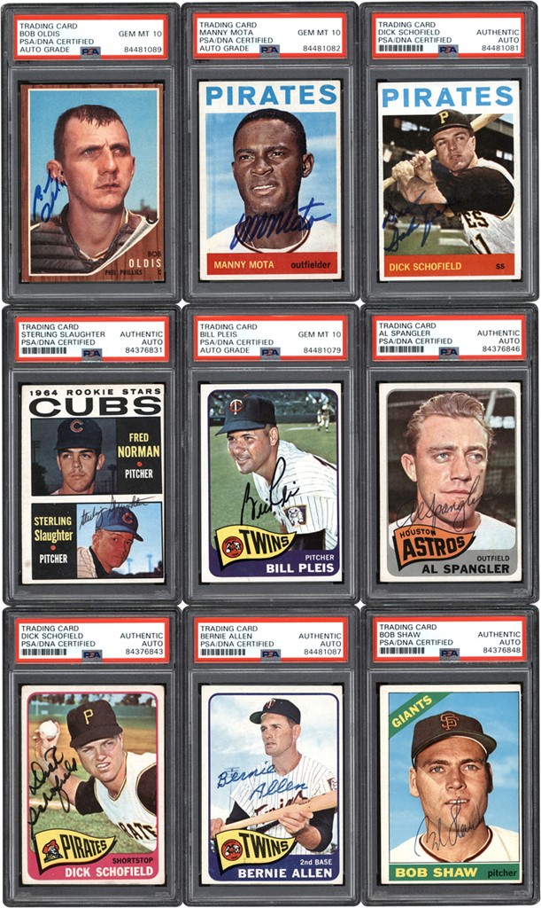 - 1960-1975 Baseball Card Signed Collection w/PSA 10 (27)