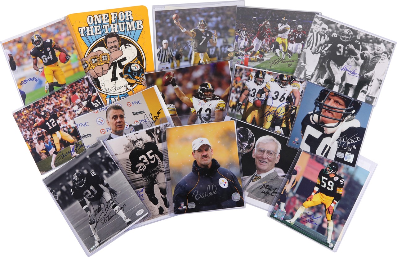 - Pittsburgh Steelers Legends Signed Photograph Collection (68)
