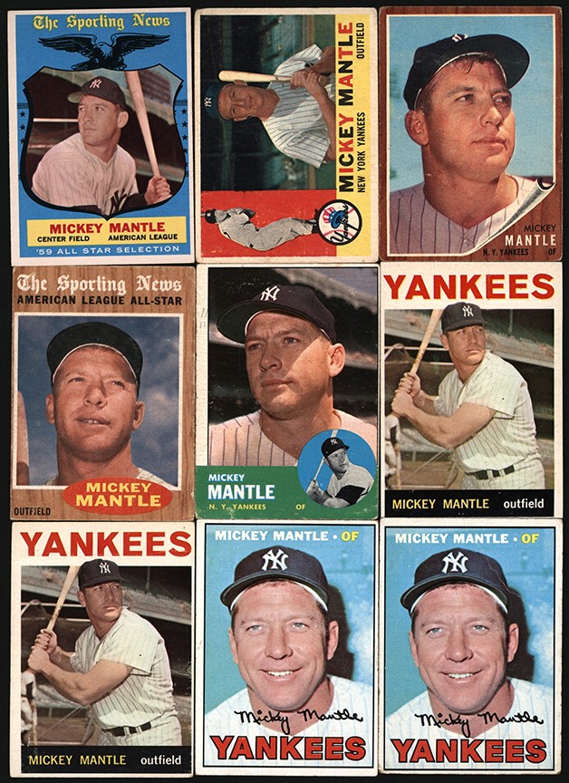 Sold at Auction: 1960 TOPPS #350 MICKEY MANTLE BASEBALL CARD