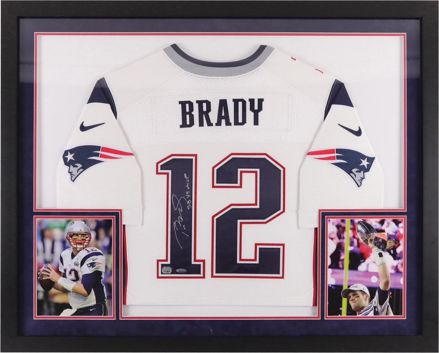 - Tom Brady "Super Bowl 49 MVP" New England Patriots Signed Jersey Display (Fanatics & Tristar)