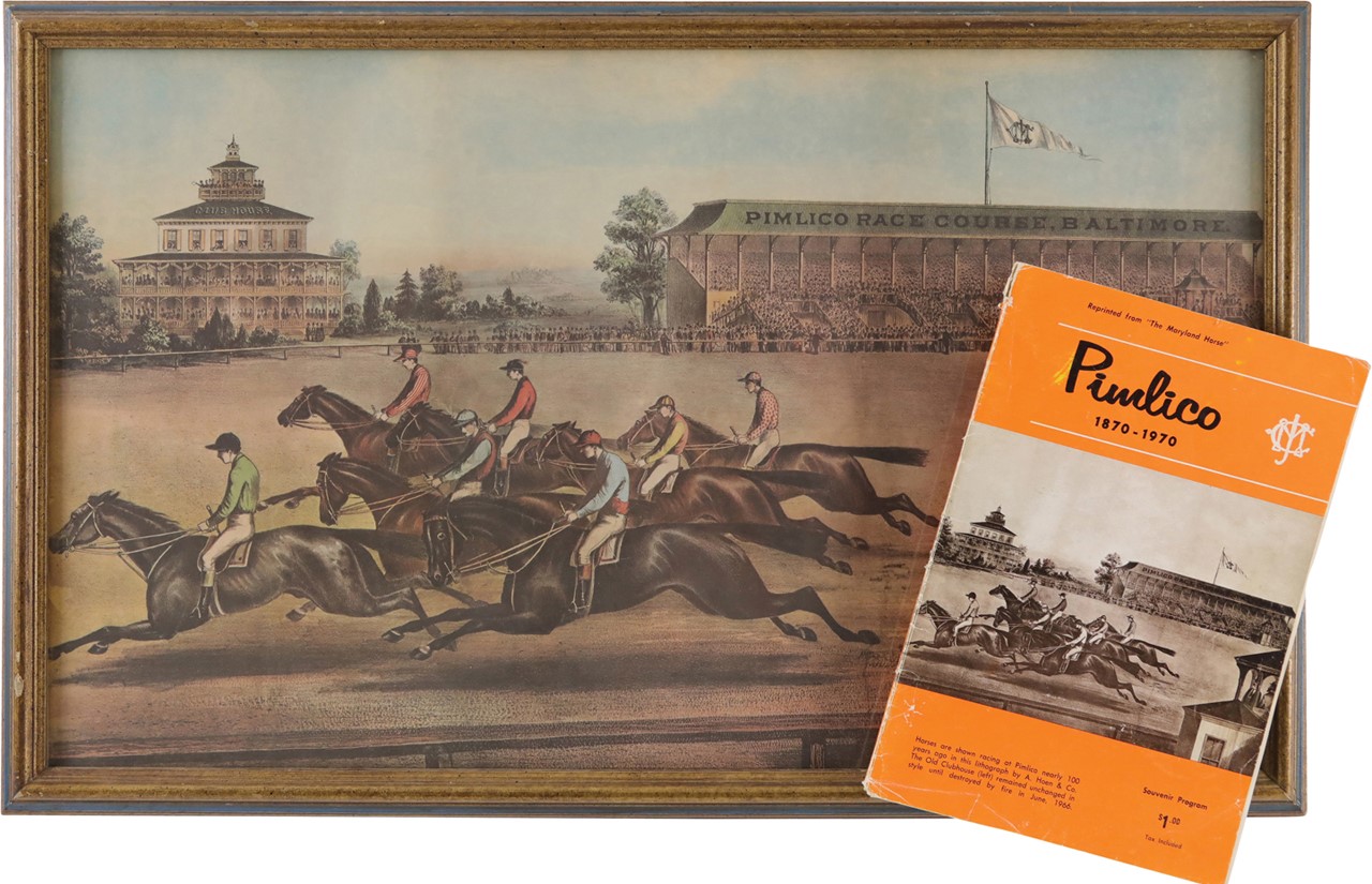 Horse Racing - Pimlico Original Print (2)