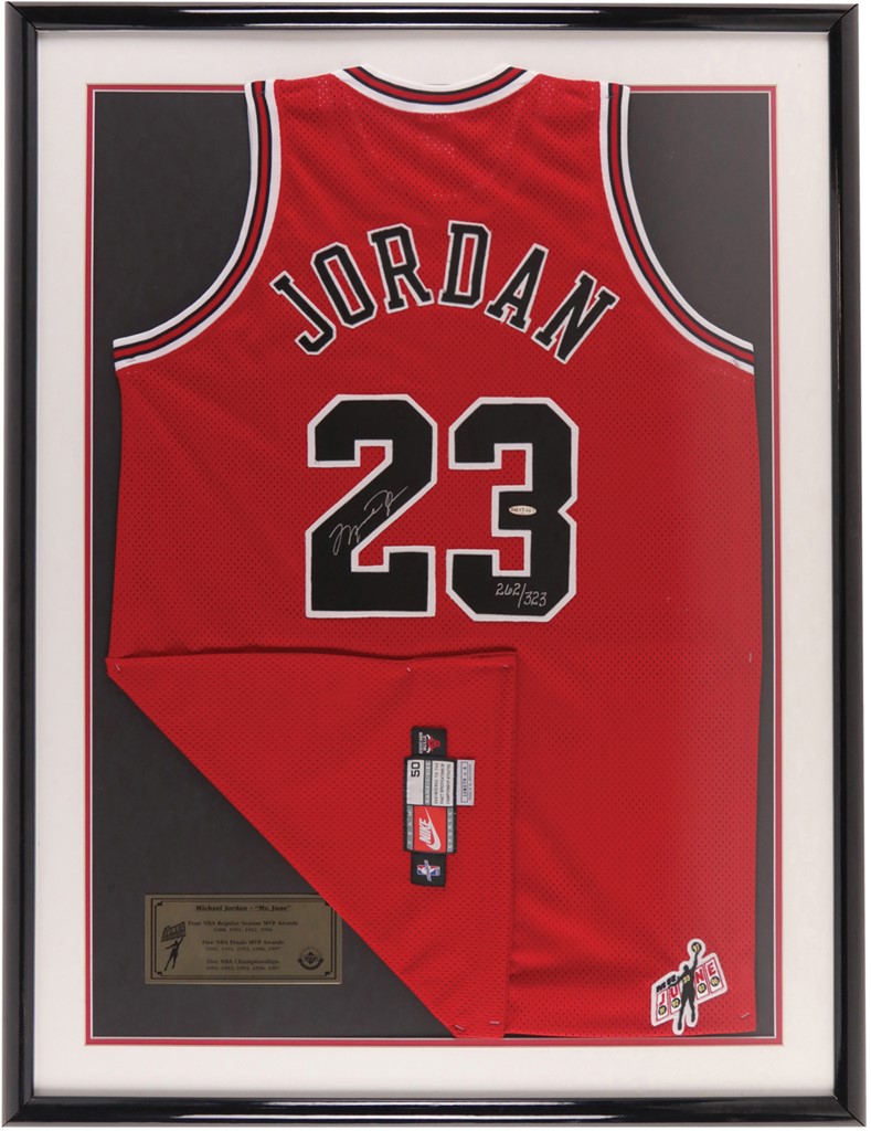 - Michael Jordan "Mr. June" Signed Chicago Bulls Jersey 262/323 (UDA)