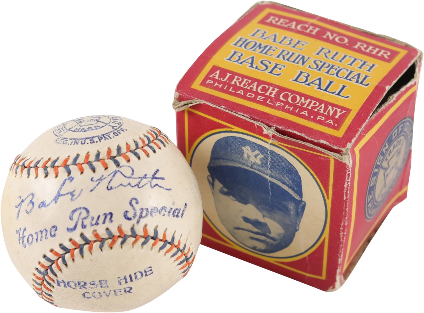 - Babe Ruth Home Run Special Baseball w/Original Box