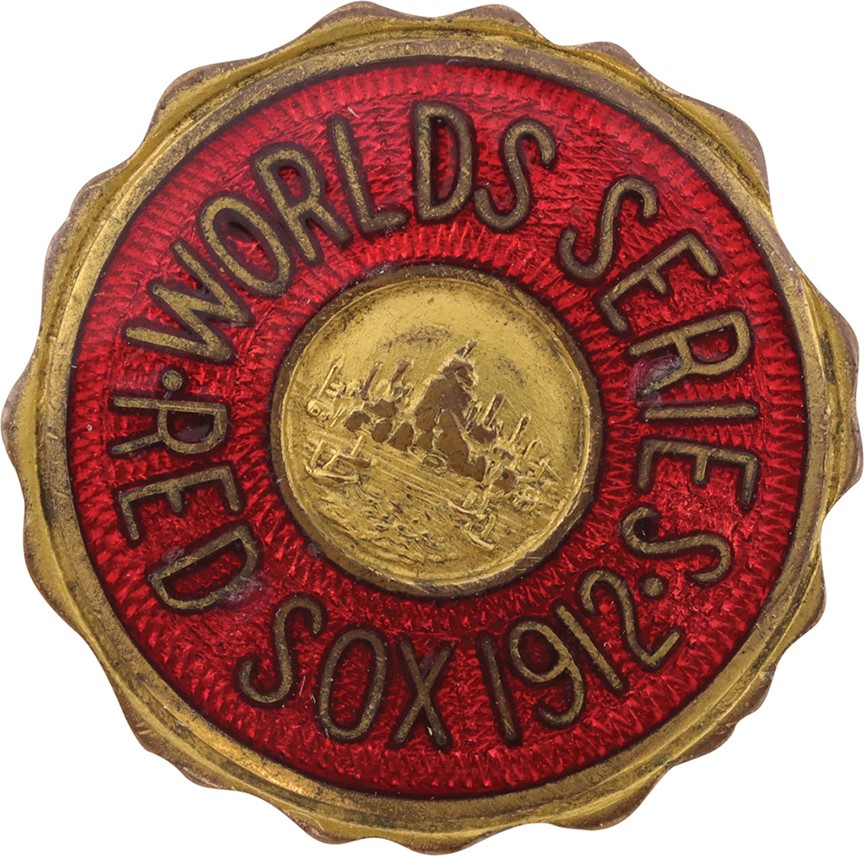 Boston Sports - 1912 Boston Red Sox World Series Press Pin w/Original Box