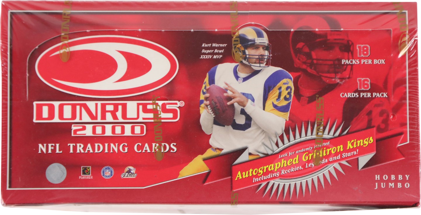 nopened 2000 Donruss Football Hobby Box W/ Possible Tom Brady Rookie Card